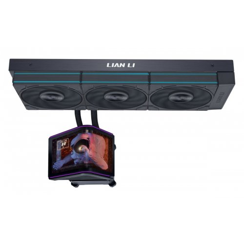 Готова СВО Lian Li Hydroshift II OLED Curved 360 P28 (G89.GHS2OLDC36PB.00) Black купити в Україні: Київ, Львів, Хмельницький, Тернопіль, Івано-Франківськ | Перевірка сумісності, низька ціна, відгуки, характеристики від TELEMART фото