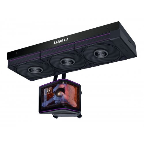 Готова СВО Lian Li Hydroshift II OLED Curved 360 P28 (G89.GHS2OLDC36PB.00) Black купити в Україні: Київ, Львів, Хмельницький, Тернопіль, Івано-Франківськ | Перевірка сумісності, низька ціна, відгуки, характеристики від TELEMART фото