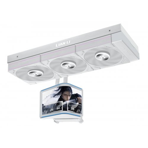 Готова СВО Lian Li Hydroshift II OLED Curved 360 P28 (G89.GHS2OLDC36PW.00) White купити в Україні: Київ, Львів, Хмельницький, Тернопіль, Івано-Франківськ | Перевірка сумісності, низька ціна, відгуки, характеристики від TELEMART фото