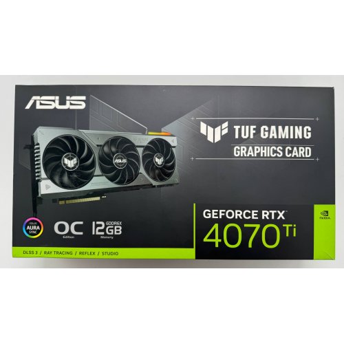 Відеокарта Asus TUF GeForce RTX 4070 Ti Gaming OC 12288MB (TUF-RTX4070TI-O12G-GAMING) (Відновлено продавцем, 888370) купити в Україні: Київ, Львів, Хмельницький, Тернопіль, Івано-Франківськ | Перевірка сумісності, низька ціна, відгуки, характеристики від TELEMART фото
