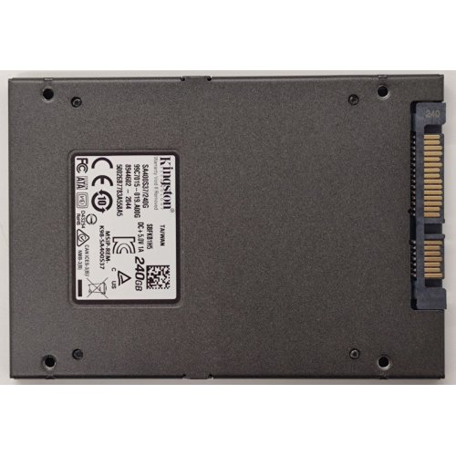 Ssd-диск Kingston SSDNow A400 TLC 240GB 2.5'' (SA400S37/240G) (Восстановлено продавцом, 888412) купить в Украине: Киев, Днепр, Харьков, Одесса  | Проверка совместимости, низкая цена, отзывы, характеристики от TELEMART фото