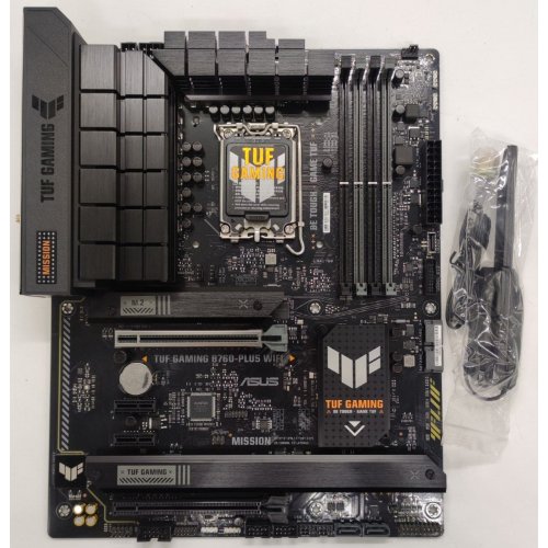 Материнская плата Asus TUF GAMING B760-PLUS WIFI (s1700, Intel B760) (Восстановлено продавцом, 888436) купить в Украине: Киев, Днепр, Харьков, Одесса  | Проверка совместимости, низкая цена, отзывы, характеристики от TELEMART фото