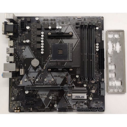 Материнська плата Asus PRIME B450M-A (sAM4, AMD B450) (Відновлено продавцем, 888446) купити в Україні: Київ, Львів, Хмельницький, Тернопіль, Івано-Франківськ | Перевірка сумісності, низька ціна, відгуки, характеристики від TELEMART фото