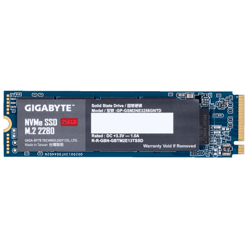 Ssd-диск Gigabyte 256GB M.2 (2280 PCI-E) NVMe 1.3 (GP-GSM2NE3256GNTD) (Восстановлено продавцом, 888450) купить в Украине: Киев, Днепр, Харьков, Одесса  | Проверка совместимости, низкая цена, отзывы, характеристики от TELEMART фото