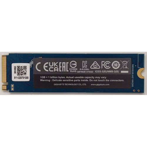 Ssd-диск Gigabyte 256GB M.2 (2280 PCI-E) NVMe 1.3 (GP-GSM2NE3256GNTD) (Восстановлено продавцом, 888450) купить в Украине: Киев, Днепр, Харьков, Одесса  | Проверка совместимости, низкая цена, отзывы, характеристики от TELEMART фото