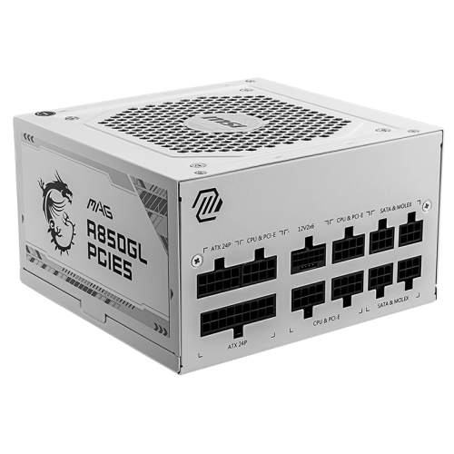 Уценка блок питания MSI MAG 850W PCIE5 (A850GL WHITE) White (Следы использования, 888460) купить в Украине: Киев, Днепр, Харьков, Одесса  | Проверка совместимости, низкая цена, отзывы, характеристики от TELEMART фото