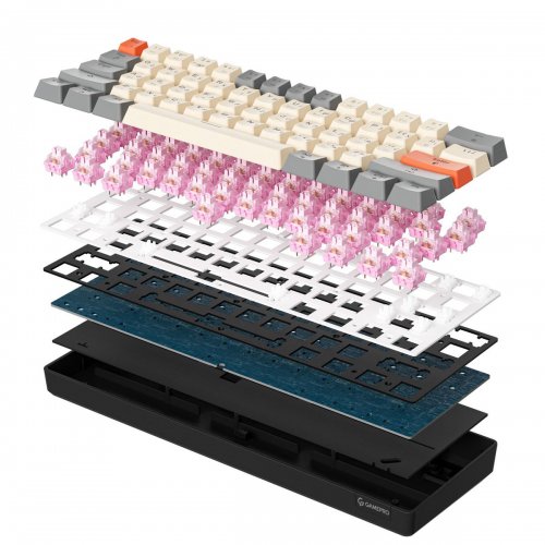 Клавиатура GamePro MK130 V2 Infinity QLAB Sakura (MK130-V2-B-QS) Black купить в Украине: Киев, Днепр, Харьков, Одесса  | Низкая цена, отзывы, характеристики от TELEMART фото