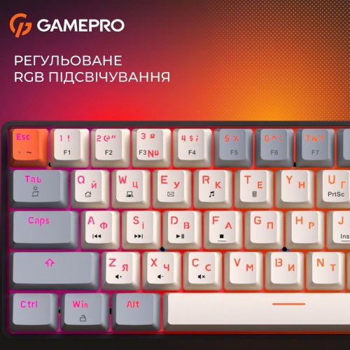 Клавиатура GamePro MK130 V2 Infinity QLAB Sakura (MK130-V2-B-QS) Black купить в Украине: Киев, Днепр, Харьков, Одесса  | Низкая цена, отзывы, характеристики от TELEMART фото