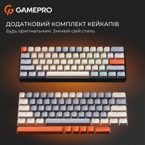 Клавиатура GamePro MK130 V2 Infinity QLAB Sakura (MK130-V2-B-QS) Black купить в Украине: Киев, Днепр, Харьков, Одесса  | Низкая цена, отзывы, характеристики от TELEMART фото