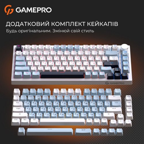 Клавиатура GamePro MK160 V2 Warden QLAB Sakura (MK160-V2-B-QS) Black купить в Украине: Киев, Днепр, Харьков, Одесса  | Низкая цена, отзывы, характеристики от TELEMART фото