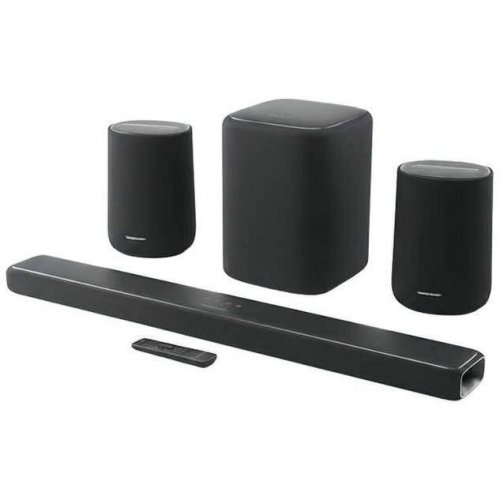Акустична система Harman/Kardon Enchant 1100 + Enchant Sub + Enchant Speaker x2 (HKENCH1100W2SPKSUB) Black купити в Україні: Київ, Львів, Хмельницький, Тернопіль, Івано-Франківськ | Низька ціна, відгуки, характеристики від TELEMART фото