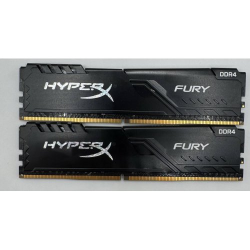 Озп HyperX DDR4 32GB (2x16GB) 3200Mhz Fury Black (HX432C16FB4K2/32) (Відновлено продавцем, 888576) купити в Україні: Київ, Львів, Хмельницький, Тернопіль, Івано-Франківськ | Перевірка сумісності, низька ціна, відгуки, характеристики від TELEMART фото