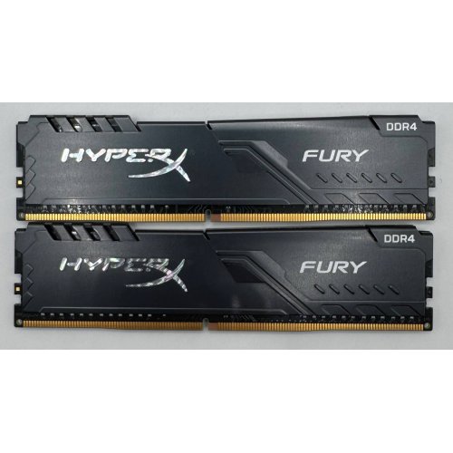 Озп HyperX DDR4 16GB (2x8GB) 2666Mhz Fury Black (HX426C16FB3K2/16) (Відновлено продавцем, 888577) купити в Україні: Київ, Львів, Хмельницький, Тернопіль, Івано-Франківськ | Перевірка сумісності, низька ціна, відгуки, характеристики від TELEMART фото