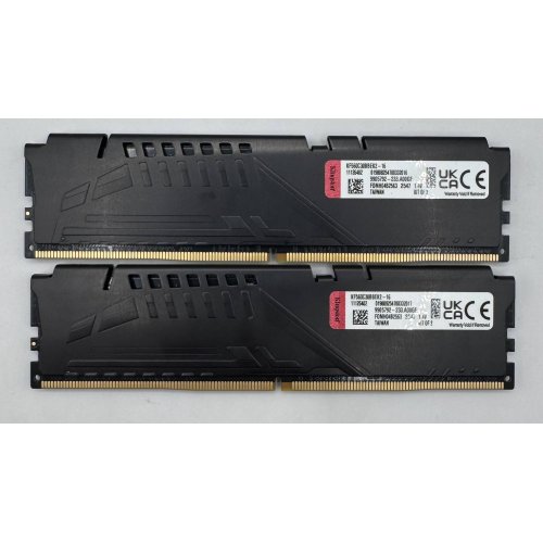 Озп Kingston DDR5 16GB (2x8GB) 6000Mhz FURY Beast Black (KF560C30BBEK2-16) (Відновлено продавцем, 888579) купити в Україні: Київ, Львів, Хмельницький, Тернопіль, Івано-Франківськ | Перевірка сумісності, низька ціна, відгуки, характеристики від TELEMART фото