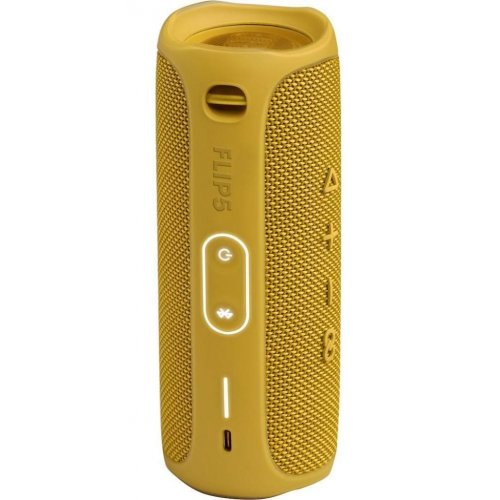 Портативная акустика JBL Flip 5 (JBLFLIP5YEL) Yellow купить в Украине: Киев, Днепр, Харьков, Одесса  | Низкая цена, отзывы, характеристики от TELEMART фото