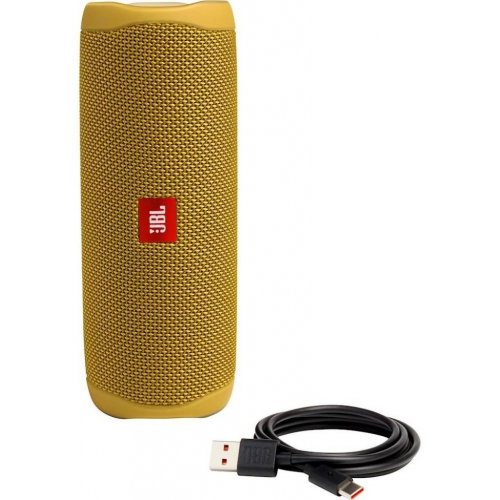 Портативная акустика JBL Flip 5 (JBLFLIP5YEL) Yellow купить в Украине: Киев, Днепр, Харьков, Одесса  | Низкая цена, отзывы, характеристики от TELEMART фото