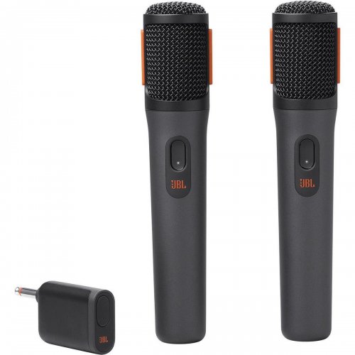Бездротові караоке-мікрофони JBL PartyBox Wireless Mic (JBLPBWIRELESSMIC) Black купити в Україні: Київ, Львів, Хмельницький, Тернопіль, Івано-Франківськ | Низька ціна, відгуки, характеристики від TELEMART фото