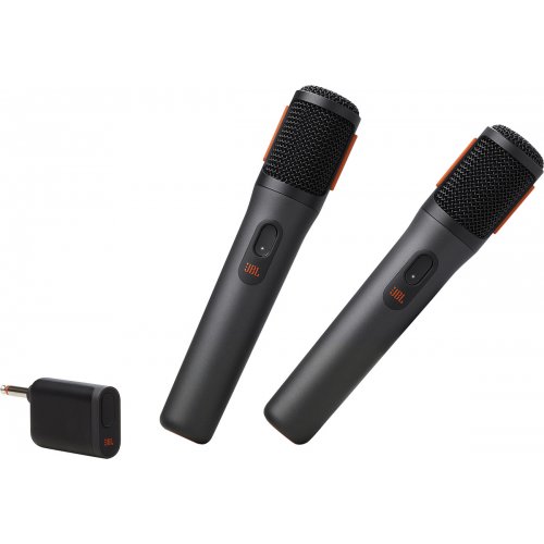 Бездротові караоке-мікрофони JBL PartyBox Wireless Mic (JBLPBWIRELESSMIC) Black купити в Україні: Київ, Львів, Хмельницький, Тернопіль, Івано-Франківськ | Низька ціна, відгуки, характеристики від TELEMART фото