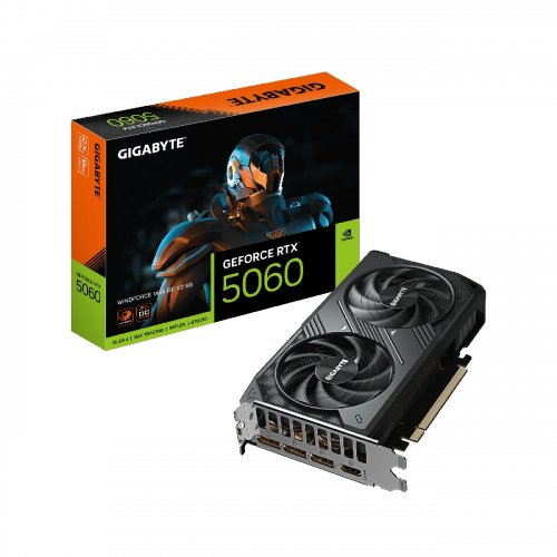 Видеокарта Gigabyte GeForce RTX 5060 WINDFORCE MAX OC V2 8192MB (GV-N5060WF2MAX OCV2-8GD) купить в Украине: Киев, Днепр, Харьков, Одесса  | Проверка совместимости, низкая цена, отзывы, характеристики от TELEMART фото