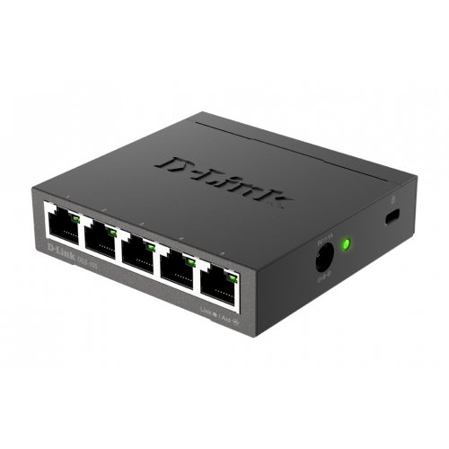Мережевий комутатор D-Link DGS-105 купити в Україні: Київ, Львів, Хмельницький, Тернопіль, Івано-Франківськ | Низька ціна, відгуки, характеристики від TELEMART фото