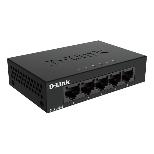 Мережевий комутатор D-Link DGS-105GL купити в Україні: Київ, Львів, Хмельницький, Тернопіль, Івано-Франківськ | Низька ціна, відгуки, характеристики від TELEMART фото