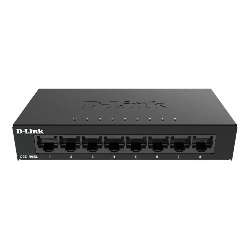 Мережевий комутатор D-Link DGS-108GL купити в Україні: Київ, Львів, Хмельницький, Тернопіль, Івано-Франківськ | Низька ціна, відгуки, характеристики від TELEMART фото