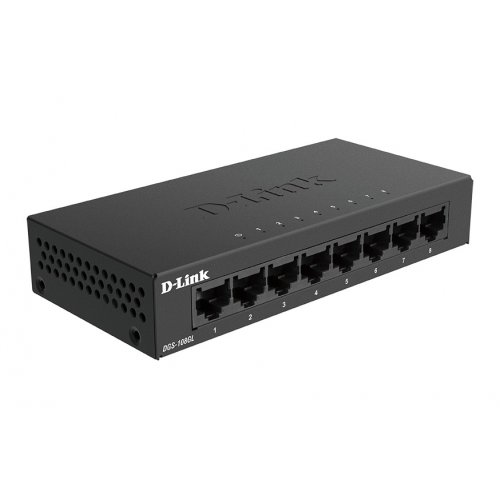 Мережевий комутатор D-Link DGS-108GL купити в Україні: Київ, Львів, Хмельницький, Тернопіль, Івано-Франківськ | Низька ціна, відгуки, характеристики від TELEMART фото