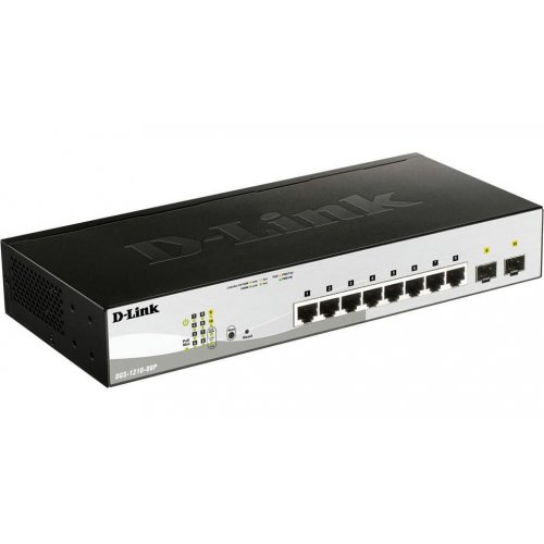 Мережевий комутатор D-Link DGS-1210-08P купити в Україні: Київ, Львів, Хмельницький, Тернопіль, Івано-Франківськ | Низька ціна, відгуки, характеристики від TELEMART фото
