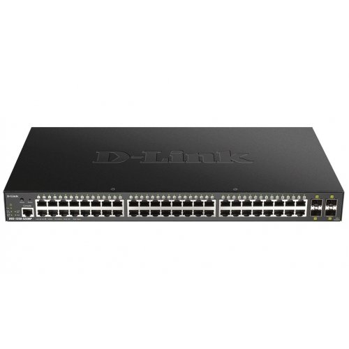 Мережевий комутатор D-Link DGS-1250-52XMP купити в Україні: Київ, Львів, Хмельницький, Тернопіль, Івано-Франківськ | Низька ціна, відгуки, характеристики від TELEMART фото