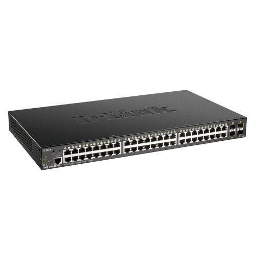 Мережевий комутатор D-Link DGS-1250-52XMP купити в Україні: Київ, Львів, Хмельницький, Тернопіль, Івано-Франківськ | Низька ціна, відгуки, характеристики від TELEMART фото