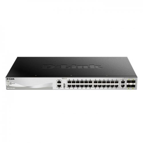 Сетевой коммутатор D-Link DGS-3130-30TS купить в Украине: Киев, Днепр, Харьков, Одесса  | Низкая цена, отзывы, характеристики от TELEMART фото