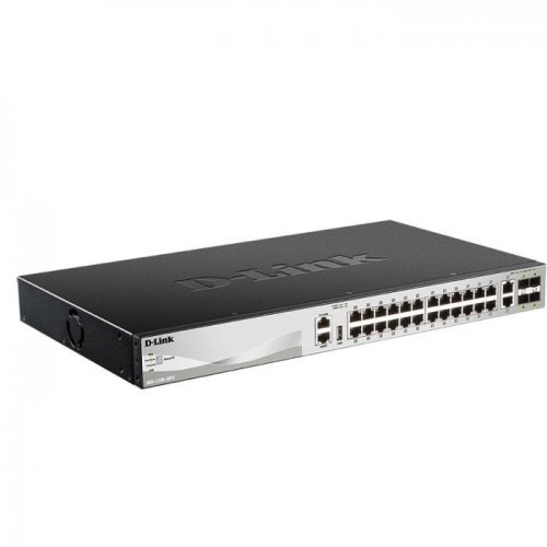 Сетевой коммутатор D-Link DGS-3130-30TS купить в Украине: Киев, Днепр, Харьков, Одесса  | Низкая цена, отзывы, характеристики от TELEMART фото