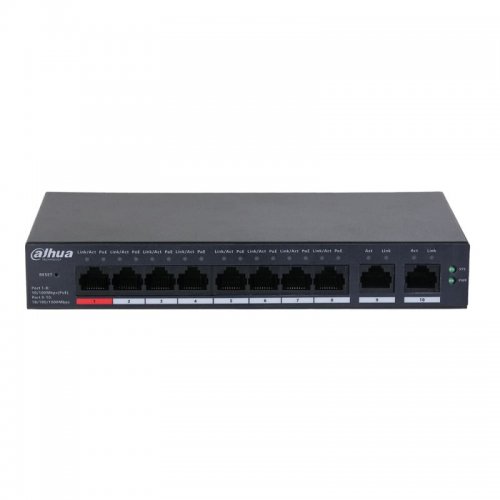 Мережевий комутатор Dahua DH-CS4010-8ET-110 купити в Україні: Київ, Львів, Хмельницький, Тернопіль, Івано-Франківськ | Низька ціна, відгуки, характеристики від TELEMART фото