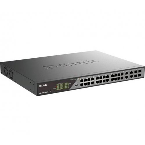 Сетевой коммутатор D-Link DSS-200G-28MPP купить в Украине: Киев, Днепр, Харьков, Одесса  | Низкая цена, отзывы, характеристики от TELEMART фото