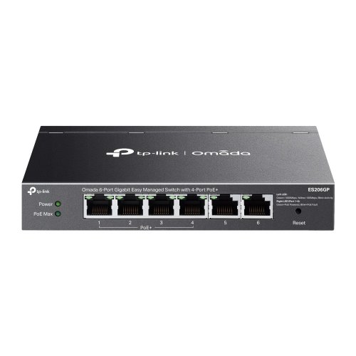 Мережевий комутатор TP-LINK Omada ES206GP купити в Україні: Київ, Львів, Хмельницький, Тернопіль, Івано-Франківськ | Низька ціна, відгуки, характеристики від TELEMART фото