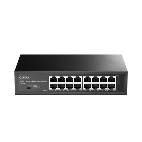 Мережевий комутатор Cudy FS1016 Black купити в Україні: Київ, Львів, Хмельницький, Тернопіль, Івано-Франківськ | Низька ціна, відгуки, характеристики від TELEMART фото