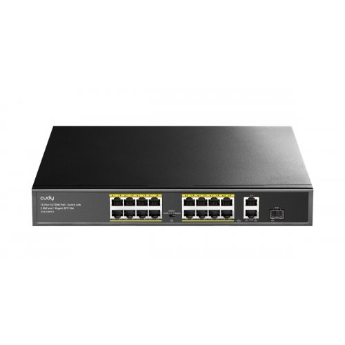 Мережевий комутатор Cudy FS1018PS1 Black купити в Україні: Київ, Львів, Хмельницький, Тернопіль, Івано-Франківськ | Низька ціна, відгуки, характеристики від TELEMART фото