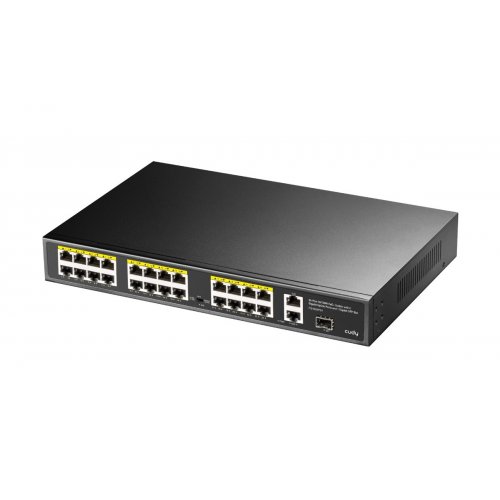 Мережевий комутатор Cudy FS1026PS1 Black купити в Україні: Київ, Львів, Хмельницький, Тернопіль, Івано-Франківськ | Низька ціна, відгуки, характеристики від TELEMART фото