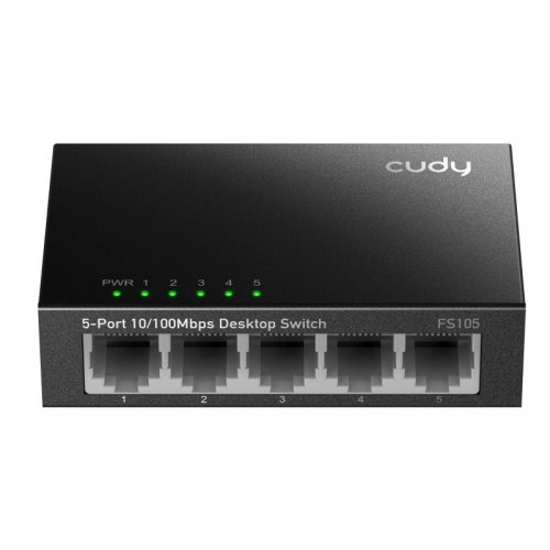 Сетевой коммутатор Cudy FS105 Black купить в Украине: Киев, Днепр, Харьков, Одесса  | Низкая цена, отзывы, характеристики от TELEMART фото