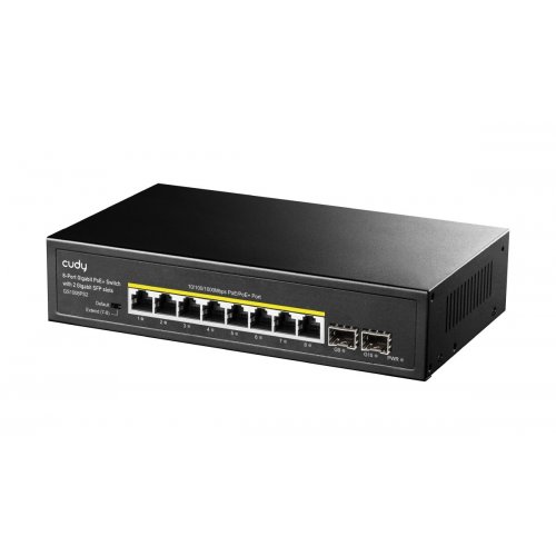 Сетевой коммутатор Cudy GS1008PS2 Black купить в Украине: Киев, Днепр, Харьков, Одесса  | Низкая цена, отзывы, характеристики от TELEMART фото