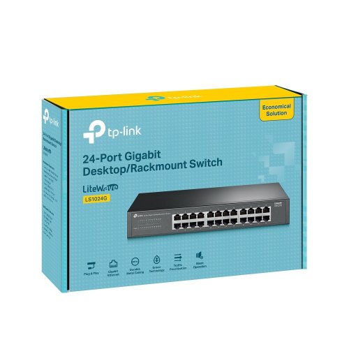 Мережевий комутатор TP-LINK LS1024G купити в Україні: Київ, Львів, Хмельницький, Тернопіль, Івано-Франківськ | Низька ціна, відгуки, характеристики від TELEMART фото