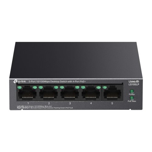 Мережевий комутатор TP-LINK LS105LP купити в Україні: Київ, Львів, Хмельницький, Тернопіль, Івано-Франківськ | Низька ціна, відгуки, характеристики від TELEMART фото