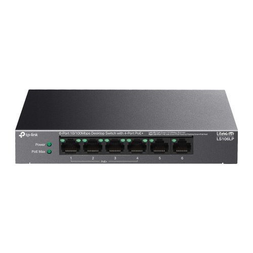 Мережевий комутатор TP-LINK LS106LP купити в Україні: Київ, Львів, Хмельницький, Тернопіль, Івано-Франківськ | Низька ціна, відгуки, характеристики від TELEMART фото