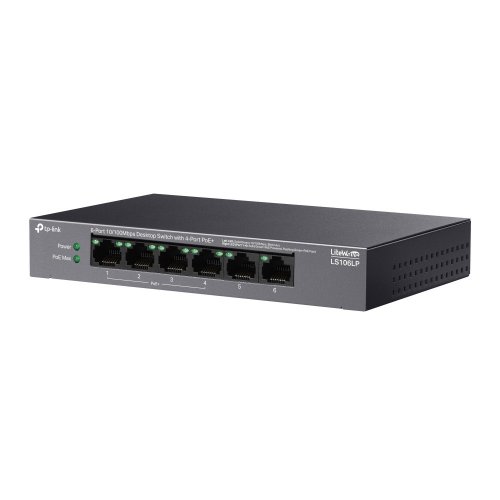 Мережевий комутатор TP-LINK LS106LP купити в Україні: Київ, Львів, Хмельницький, Тернопіль, Івано-Франківськ | Низька ціна, відгуки, характеристики від TELEMART фото