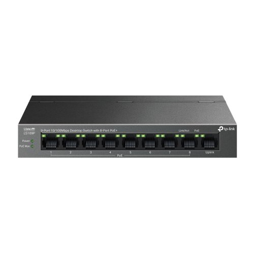 Мережевий комутатор TP-LINK LS109P купити в Україні: Київ, Львів, Хмельницький, Тернопіль, Івано-Франківськ | Низька ціна, відгуки, характеристики від TELEMART фото