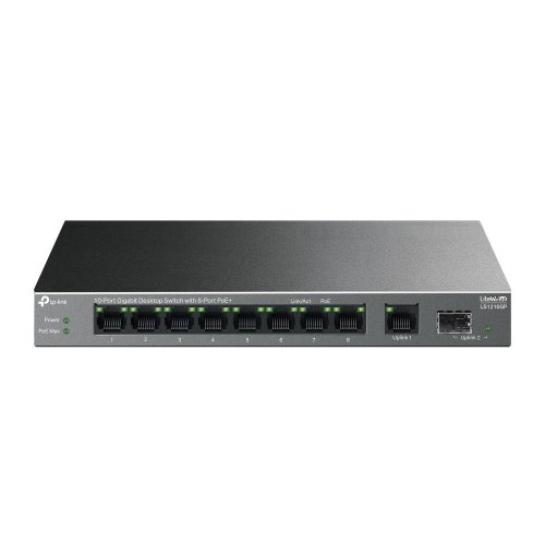 Мережевий комутатор TP-LINK LS1210GP купити в Україні: Київ, Львів, Хмельницький, Тернопіль, Івано-Франківськ | Низька ціна, відгуки, характеристики від TELEMART фото