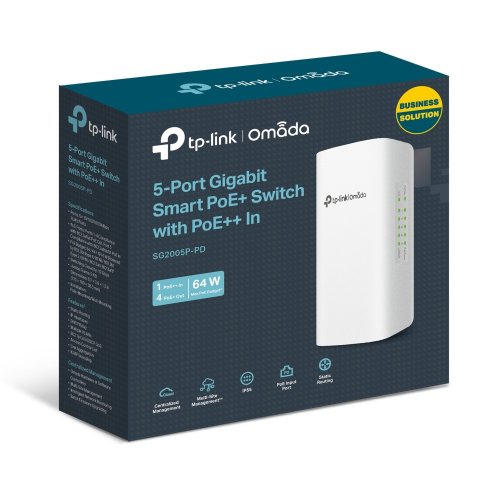 Мережевий комутатор TP-LINK Omada SG2005P-PD купити в Україні: Київ, Львів, Хмельницький, Тернопіль, Івано-Франківськ | Низька ціна, відгуки, характеристики від TELEMART фото