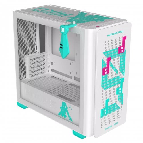 Уценка корпус Asus A23 Hatsune Miku Edition Tempered Glass без БП (90DC00K3-B09010) White/Green (Отсутствует упаковка, 888765) купить в Украине: Киев, Днепр, Харьков, Одесса  | Проверка совместимости, низкая цена, отзывы, характеристики от TELEMART фото