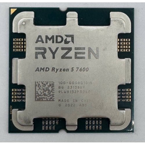 Процесор AMD Ryzen 5 7600 3.8(5.1)GHz 32MB sAM5 Tray (100-000001015) (Відновлено продавцем, 888777) купити в Україні: Київ, Львів, Хмельницький, Тернопіль, Івано-Франківськ | Перевірка сумісності, низька ціна, відгуки, характеристики від TELEMART фото