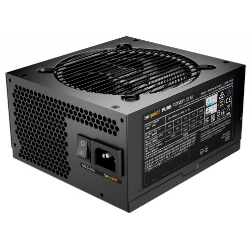 Уценка блок питания Be Quiet! Pure Power 13 M 750W (BP026EU) (Вскрытая упаковка, 888778) купить в Украине: Киев, Днепр, Харьков, Одесса  | Проверка совместимости, низкая цена, отзывы, характеристики от TELEMART фото